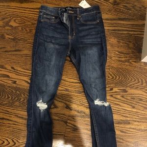 Hollister dark blue denim jeans